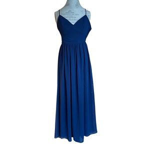Vintage Bisou Bisou Royal Blue Maxi Dress